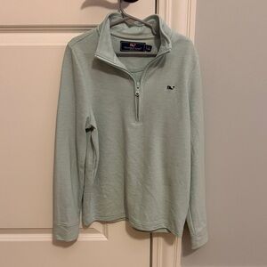Vineyard Vines Kids mint half-zip